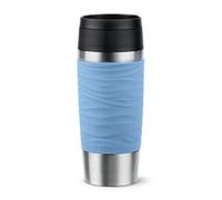 EMSA TRAVEL MUG Waves Thermobecher hellblau/edelstahl 0.36 Liter N2021300