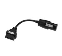 EMSea 1 adattatore diagnostico scanner OBD2 femmina a 16 pin a OBD1 30 pin maschio, compatibile con cavo diagnostico per camion Iveco, nero