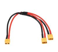 EMSea 1 cavo di prolunga XT60 femmina a doppio maschio, 12 AWG XT60 femmina a 2 XT60 maschio, cavo di prolunga per pannello solare, generatore solare, centrali elettriche e navi, 30 cm