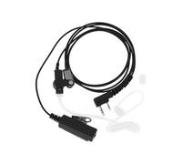 EMSea 1 Pz Walkie Talkie Auricolare 2 Pin Covert Acoustic Tube Auricolare Con PTT Mic Compatibile Con Kenwood TK-3501 TK-3201 Compatibile Con Baofeng UV-5R BF-888S 80 Cm