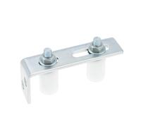 EMSea 1 Set Porta Rullo Guida Blocco Guida Porta Cortile Ruota Guida In Zinco Bianco Telaio Rullo 30x40mm Per Porta Scorrevole Cancello Di Fabbrica