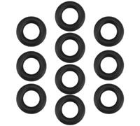 EMSea 10 anelli in gomma per macchina da cucire, compatibili con Singer 201K, 99K, 28K, 66K, diametro esterno 28 mm, diametro interno 15 mm, spessore 6,5 mm, nero