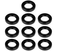 EMSea 10 guarnizioni in gomma nitrilica a doppio labbro R23 22 x 35 x 7 mm per albero da 22 mm con molla giarrettiera