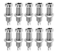 EMSea 10 M6 5mΩ 24 A Jack Da Pannello Con Allineamento Dritto Per Connessioni A Saldare Adatto A Spine A Banana Da 4 Mm Da Laboratorio E A Grappolo