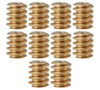 EMSea 10 Pezzi Di Ingranaggi A Vite Senza Fine In Ottone M0.4 Diametro 5 Mm Lunghezza 6 Mm Foro 1,5 Mm Con Modellini Di Treni Filettatura Destra