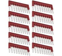 EMSea 10 Pezzi FBS 10-5 Plug In Contact Bridge 3030213 Ponte Quadrato FBS Jumper Bar Per UT ST Terminale A Inserimento Centro Ponticelli Trasversali Rosso
