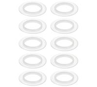 EMSea 10 PEZZI Guarnizione O-ring in silicone Diametro interno 23mm Diametro esterno 38mm Tappo lavello Guarnizione in gomma per tappo di drenaggio pop-up Lavabo per bagno