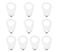 EMSea 10 pezzi manopola per chitarra piastra per puntatori compatibile con Gibson Les Pauls manopola per chitarra elettrica indicatori di posizione parti dello strumento 10 mm ID 14 mm OD argento