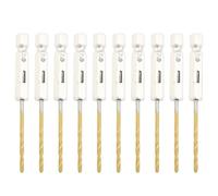 EMSea 10 PZ 2mm Punte Da Trapano Con Codolo Esagonale 1/4 Di Pollice Punta Elicoidale Con Codolo Esagonale Set Di Punte Da Trapano In Acciaio Ad Alta Velocità Per Vetro Legno Acciaio Inossidabile