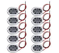 EMSea 10Pcs 8 Ohm 1W Altoparlanti Magnetici di Ricambio Mini Altoparlanti In Metallo Mini DIY Altoparlante Magnetico di Ricambio Altoparlante 20x14mm/ 0.78x0.55inch