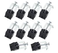 EMSea 10Pcs Undermount Sink Clips Kitchen Sink Clips Installazione Riparazione Hardware Clip di Fissaggio Supporto per Cucina Bagno Doccia