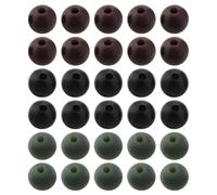 EMSea 150 Pezzi Perline Antiurto In PE Da 8 Mm Perline Tampone Per Impianto Di Pesca Alla Carpa Per Proteggere La Testa Della Canna E La Boa Dell'attrezzatura Da Pesca (Nero/Verde/Marrone)