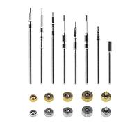 EMSea 162 pezzi Kit di riparazione per orologi Corone per orologi estensori per stelo in acciaio inossidabile in rame 3,5 mm / 4,0 mm / 4,5 mm / 5,0 mm / 7,5 mm Sostituzione per riparatori di orologi