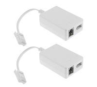 EMSea 2 connettori BT a RJ11 a banda larga Internet microfiltro splitter BT maschio a BT e RJ11 femmina, adattatore telefonico per ADSL ADSL2 ADSL2+ BT/SKY/TalkTalk banda larga
