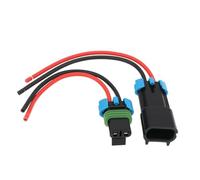 EMSea 2 connettori maschio e femmina per ventola auto a 2 pin, compatibile con Delphi Metri-Pack serie 280, lunghezza della linea 13,5 cm, 14 AWG, 2 terminali