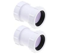 EMSea 2 Connettori Per Tubi Diritti 40 Mm In PP Raccordo A Compressione Per Tubi Di Scarico Per Vasca Da Bagno Lavello Piatto Doccia Lavatrice Lavastoviglie Tubi Di Scarico.