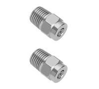 EMSea 2 Pezzi 1/4 BSPT Ugelli A Forma di Ventaglio con Filettatura Esterna Ricambio per Idropulitrice Ad Alta Pressione in Acciaio Inossidabile per Pistola Ad Acqua Scopa per Superfici Detergente