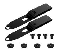 EMSea 2 Pezzi 105mm Clip Per Cintura Fodero In Acciaio Inossidabile Clip Per Cintura Fodero Clip Per Cintura Compatibile Con Kydex IWB IWB-2 Fondina Nera (grande)