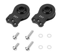 EMSea 2 Pezzi 25T Servo Saver 3 Fori Servo Regolabile Horn Arm Con Viti Rondelle Per 1/8 1/10 RC Car Crawler Compatibile Con Capra Compatibile Con TRX4 TRX6