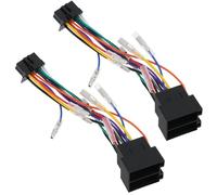 EMSea 2 Pezzi Adattatore Per Autoradio Stereo Adattatore Per Cablaggio ISO A 16 Pin Compatibile Con Pioneer Autoradio Compatibile Con VW