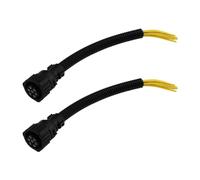 EMSea 2 Pezzi Connettore 6/7 Pin Fanale Posteriore Lampade Femmina Connettori Di Riparazione Connettori Di Ricambio Parte 967650-1 962999-1 828905-1