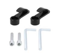 EMSea 2 Pezzi Gancio Per Manubrio Moto Gancio Per Casco In Alluminio CNC Adatto Per Appendere Caschi Da Moto Guanti Tazze (nero)