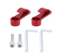 EMSea 2 Pezzi Gancio Per Manubrio Moto Gancio Per Casco In Alluminio CNC Adatto Per Appendere Caschi Da Moto Guanti Tazze (rosso)