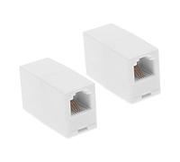 EMSea 2 Pezzi RJ11 6P4C Connettore Femmina A Femmina RJ11 6P4C Accoppiatore In Linea BT Cavo Adattatore Linea Telefonica Accessori Per Casa Soggiorno Camera Da Letto Ufficio