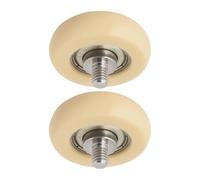 EMSea 2 Pezzi Ruota Per Sedile Per Vogatore Ruota A Rulli In Nylon Con Cuscinetto 6x36x10mm Ruota Scorrevole Per Cassetto POM Con Filettatura M6