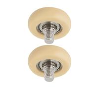 EMSea 2 Pezzi Ruota Per Sedile Per Vogatore Ruota A Rulli In Nylon Con Cuscinetto 8x36x10mm Ruota Scorrevole Per Cassetto POM Con Filettatura M8