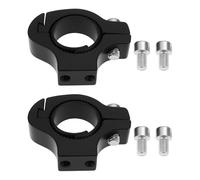 EMSea 2 Pezzi Supporto Per Faretto Per Moto Adattatore Per Portaborraccia Per Bicicletta Adatto Per Tubi Di Diametro 20-25 Mm Nero