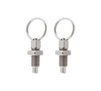 EMSea 2 pistoni a molla con anello di trazione M10 perno a sgancio rapido in acciaio inossidabile tipo non bloccante a mano tozzo stantuffo a molla retrattile a mano per attrezzature industriali