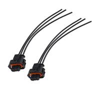 EMSea 2 pz carburante Rail Sensore di pressione spina connettore cablaggio compatibile con Vivaro Trafic Primastar 1928300599NG Precablato 13,5 cm parti di cavo auto