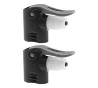 EMSea 2 Pz Plastica Nera Bicicletta Pompa A Doppia Testa Ugello FV AV Bicicletta Pompa Aria Valvola Adattatore Tubo Connettore Sostituzione Pista Pompa Testa Per Biciclette Pompaggio Parti Accessori
