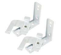 EMSea 2 Pz Staffe Girevoli Per Tapparelle Fissaggio Frontale Staffe Per Tapparelle Verticali A Forma Di L In Metallo Per Fissaggio Finestre Da 50 Mm Guide Per Tapparelle Veneziane Argento