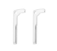 EMSea 2 Pz Stelo Della Chiave Dell'auto Vuoto Del Veicolo Chiave A Distanza Intelligente Lama Uncut Vuota Compatibile Con Mercedes W204 W212 W176 W246 Argento 49x19mm