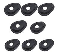 EMSea 2 set di 2 indicatori per moto compatibili con Yamaha MT07 MT09 indicatori anteriori posteriori indicatori di direzione, indicatori di direzione, piastra adattatore in plastica, colore nero
