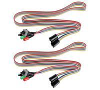 EMSea 2 x Cavo pulsante di commutazione di alimentazione PC Custodia per computer desktop Scheda Madre On/Off/Reset/Cavo Interruttore Disco Rigido Filo Lunetta Anteriore con Indicatore LED