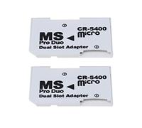 EMSea 2 X Dual SD/TF Card su MS Supporto per schede di memoria CR5400 512 GB Compatibile con Sony Memory Stick PSP Dual Slot Adapter 31 X 20 Mm
