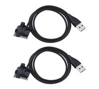 EMSea 2 x orologio caricatore cavo di ricambio compatibile con Huawei Honor Band 5/4/3/3 Pro/2/2 Pro cavo di ricarica nero 100 cm