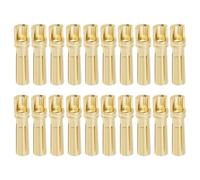 EMSea 20 Pezzi 4mm A Forma Croce Proiettile Connettori A Banana Con Connettori A Banana Placcati In Oro Batterie RC Fai ESC Accessori Motore Dorato
