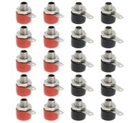 EMSea 20 Pezzi 4mm Banana Socket Banana Binding Terminal Jack 4mm Banana Panel Socket Mini Banana Adattatori Per Cavi Altoparlanti Ricevitore Amplificatori (colore Misto)