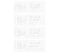 EMSea 20 Pezzi Adesivi Per Registrazione Audio Video Telecamera 5-seta Trasparente CCTV Segnaletica Di Sicurezza 100 X 35 Mm Per Camion Camion Taxi Bus Minicab