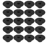 EMSea 20 Pezzi Auto Pavimento Pannello Telaio Paraurti Posteriore Nero Plastica Testa Esagonale Dado Clip OE:07147169847 Compatibile Con BMW MINI X1X3X5X6Z4