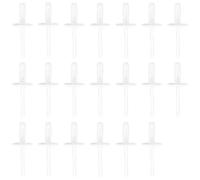 EMSea 20 pezzi ruota flare parafango fodera nylon rive auto paraurti anteriore clip in plastica compatibile con BMW X1 X5 X6 X3 X5M F15 bianco 18,3 x 6 x 3,4 mm