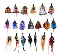 EMSea 20 PZ Piume Per Cappelli Piume Assortite Piume Naturali Vere Per Cappello Di Pork Pie Decorazione Per Feste Fai Da Te Artigianato Di Piume Vestiti Per Donne Uomini 20 Stili