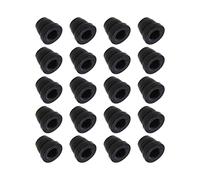 EMSea 20 tappi a vite per spurgo freno in gomma, 6 mm, tappo di fissaggio antigrasso, tappo antipolvere per capezzolo, per auto, moto, auto, auto, pezzi di ricambio nero