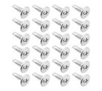 EMSea 200 pezzi #8 x 1/2 pollici viti autoperforanti 4,2 x 13 mm viti a testa bombata viti a testa cilindrica, viti in acciaio zincato per lamiera di cartone legno