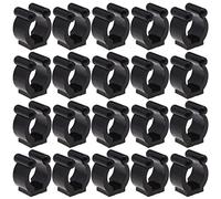 EMSea 20PCS Biliardo Snooker Stecca di localizzazione Clip di supporto per canna da pesca Clip di plastica Stecca per piscina Stecca Holder Pool Stecca Rack Accessori Nero