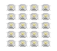 EMSea 20PCS Micro Switch Tattile Interruttore a Pulsante Compatibile con 3C B6 Auto Telecomando Chiave Apparecchiature Audio Momentaneo Interruttore tattile 5,2x5,2x1,5 mm